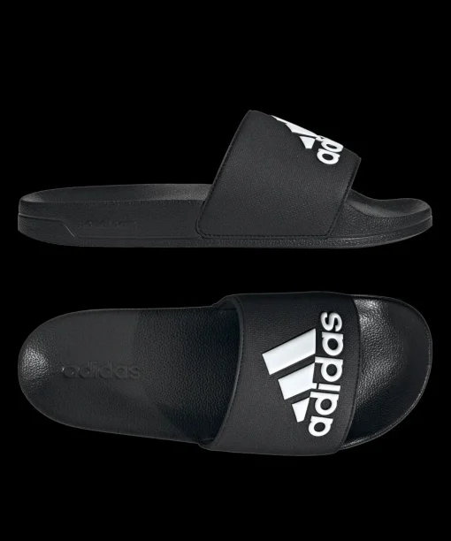adidas Cloudfoam Adilette Shower Schwarz Weiss