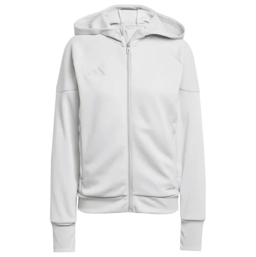 Adidas Damen Full-Zip Hoodie Tiro 25 team light grey
