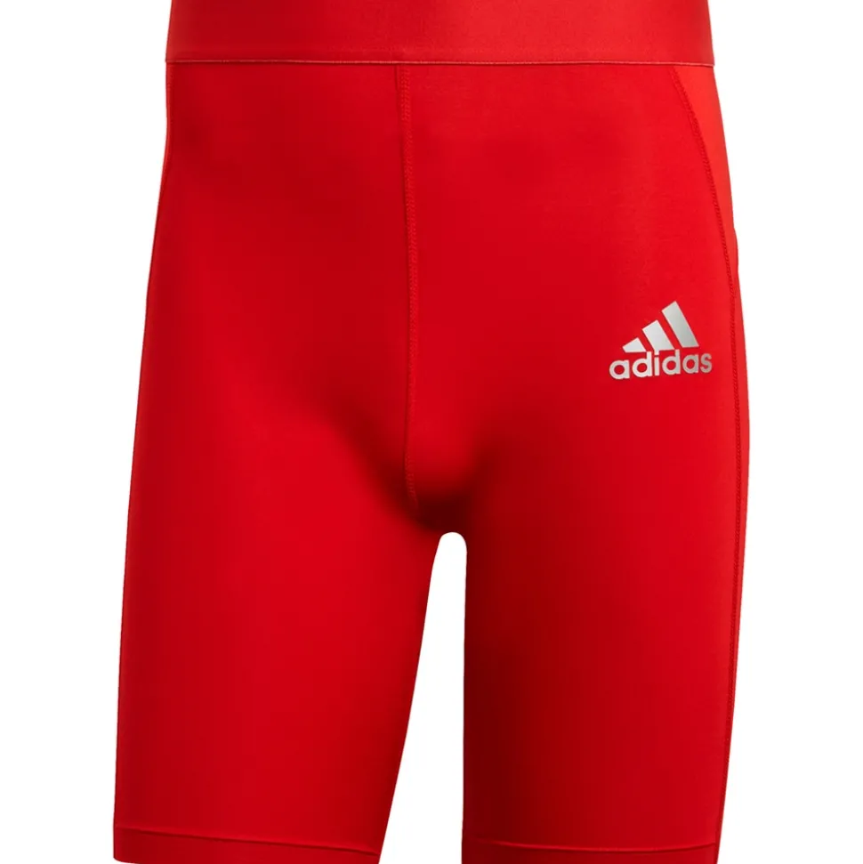 Adidas Herren Short Tights Techfit rot
