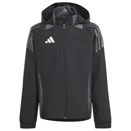 adidas Kinder Allwetterjacke Tiro 24 Competition Black / Team Dark Grey