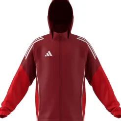 Adidas Kinder Allwetterjacke Tiro 25 Competition team power red 2-pure ruby