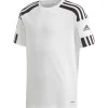 Adidas Kinder Kurzarm Trikot Squadra 21 weiß-schwarz