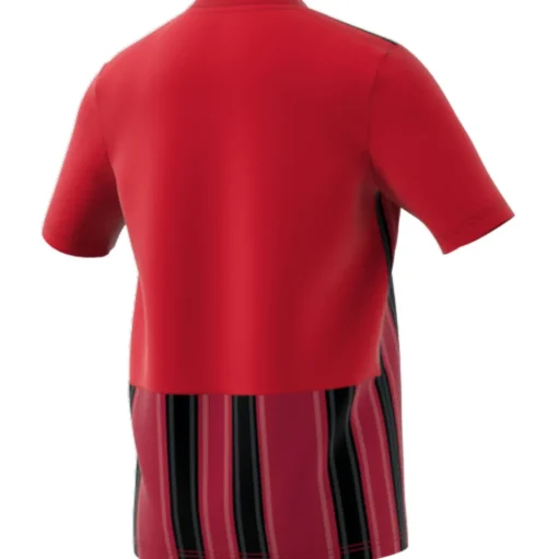 Adidas Kinder Kurzarm Trikot Striped 21 rot-schwarz