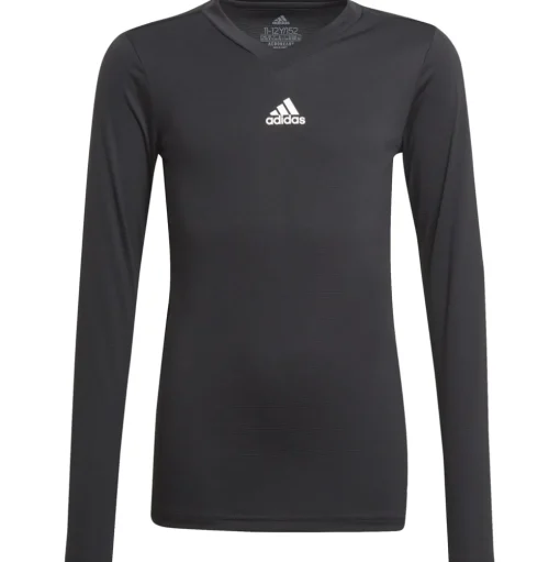 Adidas Kinder Langarm Base Shirt Team schwarz