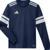 Adidas Kinder Langarm Trikot Squadra 25 team navy blue 2-white