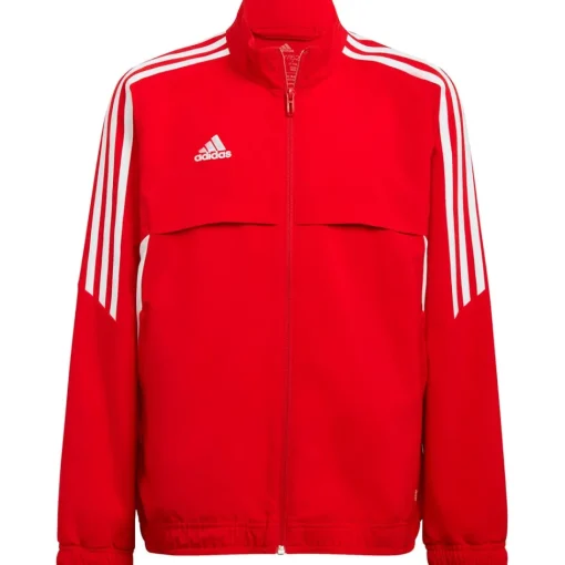 Adidas Kinder Präsentationsjacke Condivo 22 rot-weiß