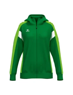 Erima CELEBRATE 125 Damen Trainingsjacke mit Kapuze smaragd/green gecko