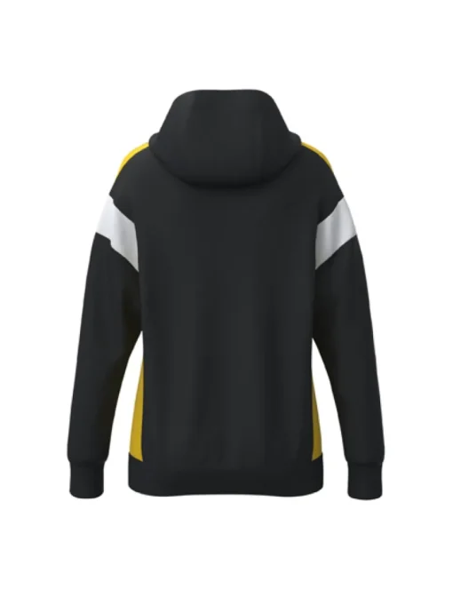 Erima CELEBRATE 125 Damen Trainingsjacke mit Kapuze schwarz/gelb