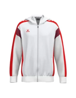 Erima CELEBRATE 125 Kinder Trainingsjacke mit Kapuze weiß/rot