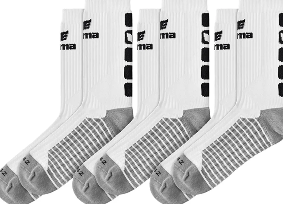 Erima Classic 5-C 3er-Pack Socken weiß-schwarz