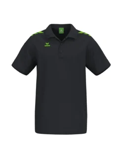 Erima CMPT 3 Wings Poloshirt schwarz/green gecko