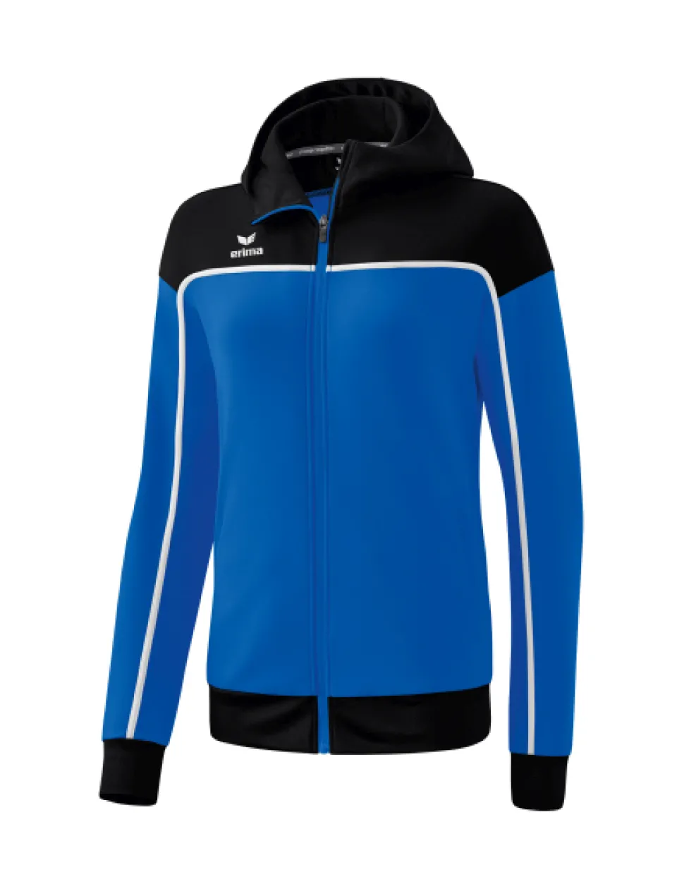 erima Damen CHANGE by erima Trainingsjacke mit Kapuze new royal/schwarz/weiß