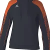 Erima Damen EVO STAR Kapuzensweat schwarz orange