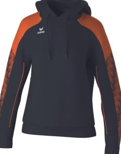 Erima Damen EVO STAR Kapuzensweat schwarz orange