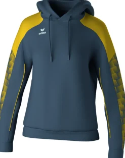 Erima Damen EVO STAR Kapuzensweat slate grey gelb
