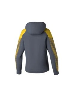 Erima Damen EVO STAR Kapuzensweat slate grey gelb