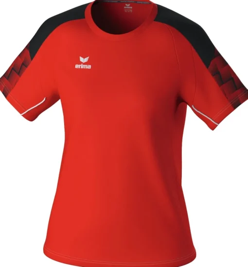 Erima Damen EVO STAR T-Shirt rot schwarz