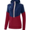 Erima Damen Hoodie Squad blau-rot-grau
