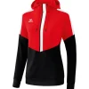 Erima Damen Hoodie Squad rot-schwarz-weiß