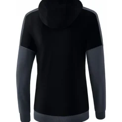 Erima Damen Hoodie Squad schwarz-grau