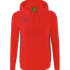 Erima Damen Kapuzensweat Essential Team rot-grau