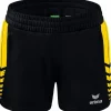 Erima Damen Training Shorts Six Wings schwarz-gelb