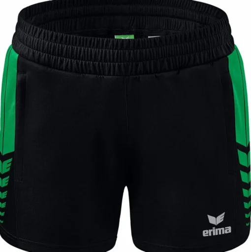 Erima Damen Training Shorts Six Wings schwarz-grün