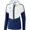 Erima Damen Trainingsjacke mit Kapuze Squad weiß-blau-grau