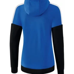 Erima Damen Trainingsjacke mit Kapuze Squad blau-schwarz
