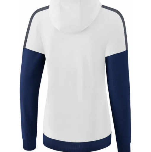 Erima Damen Trainingsjacke mit Kapuze Squad weiß-blau-grau