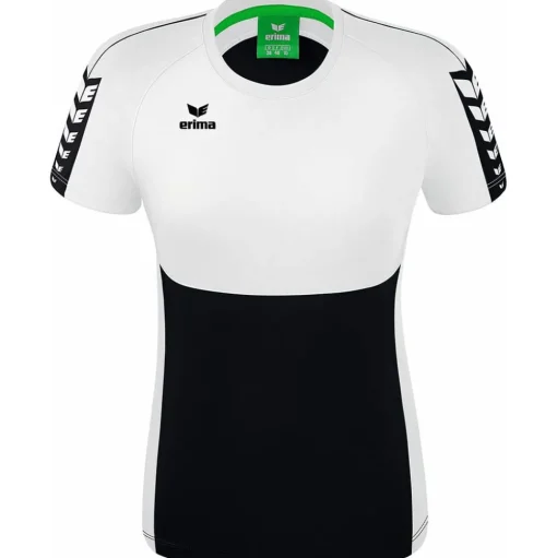 Erima Damen T-Shirt Six Wings schwarz-weiß