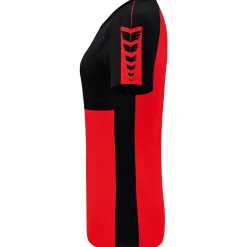 Erima Damen T-Shirt Six Wings rot-schwarz