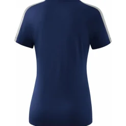 Erima Damen T-Shirt Squad blau-rot-grau