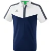 Erima Herren Poloshirt Squad weiß-blau-grau