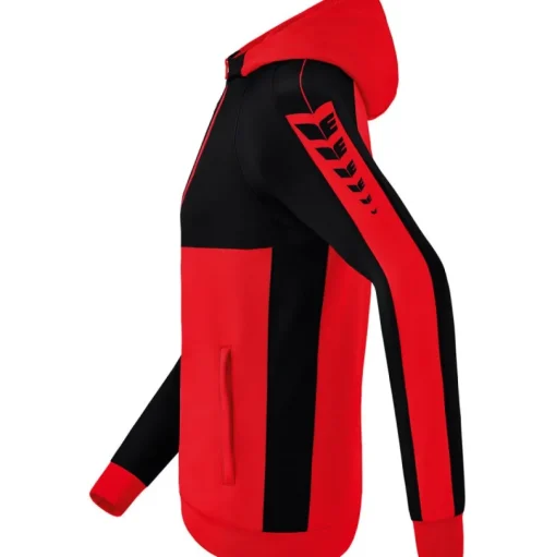 Erima Herren Trainingsjacke mit Kapuze Six Wings rot-schwarz