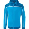 erima Kinder CHANGE by erima Trainingsjacke mit Kapuze curacao/mykonos/weiß