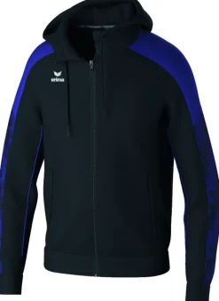 Erima Kinder EVO STAR Trainingsjacke mit Kapuze schwarz ultra violet