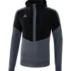 Erima Kinder Hoodie Squad schwarz-grau