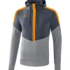 Erima Kinder Hoodie Squad grau-orange
