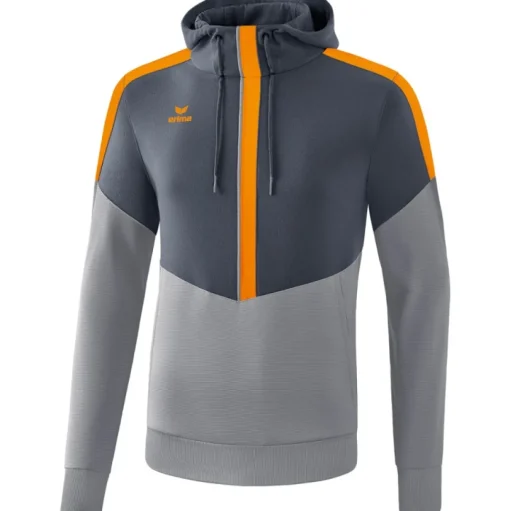 Erima Kinder Hoodie Squad grau-orange