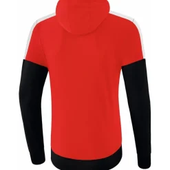Erima Kinder Hoodie Squad rot-schwarz-weiß