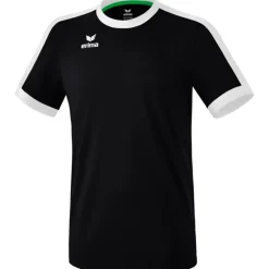 Erima Kinder Kurzarm Trikot Retro Star schwarz-weiß