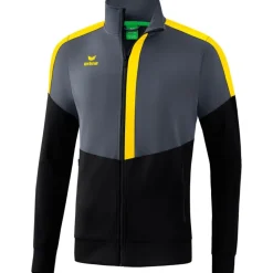 Erima Kinder Trainingsjacke Squad grau-schwarz-gelb