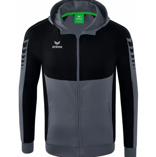 Erima Kinder Trainingsjacke mit Kapuze Six Wings grau