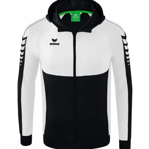 Erima Kinder Trainingsjacke mit Kapuze Six Wings schwarz
