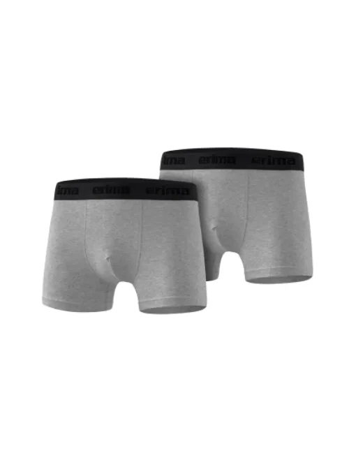 erima 2-Pack Boxershorts grau melange