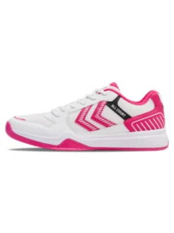 Hummel All Court Handballschuh bright white/raspberry sorbet