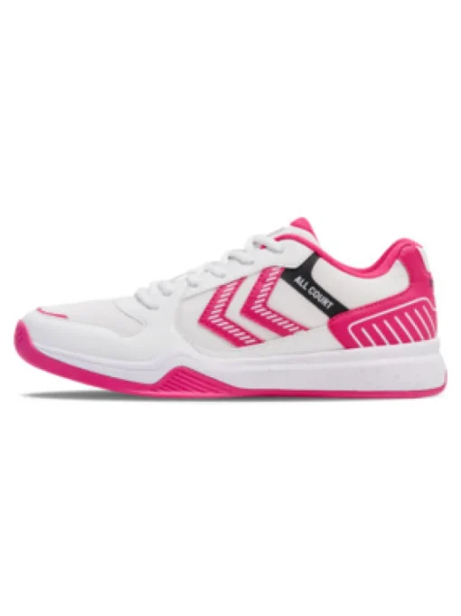 Hummel All Court Handballschuh bright white/raspberry sorbet