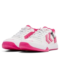 Hummel All Court Handballschuh bright white/raspberry sorbet