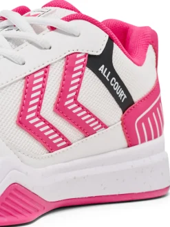 Hummel All Court Handballschuh bright white/raspberry sorbet